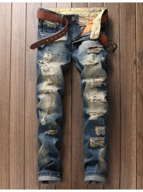 Stylish Men's Casual Ripped Jeans GlamzLife