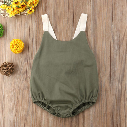 Summer Infant Backless Bowknot Romper | GlamzLife