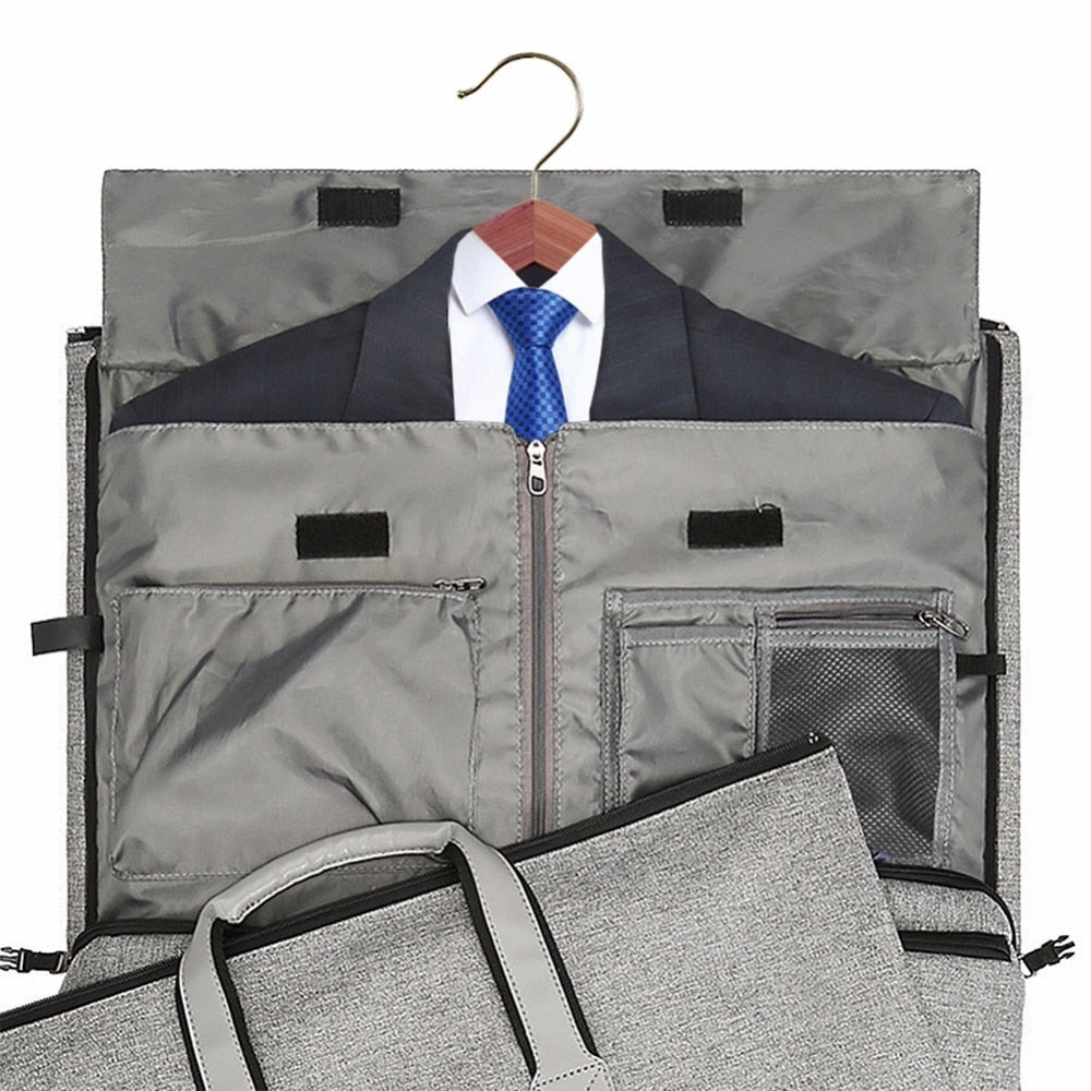 Travel Garment Bag with Shoulder Strap Duffel Bag Carry on Hanging Suitcase Clothing Business Bag Multiple Pockets | GlamzLife
