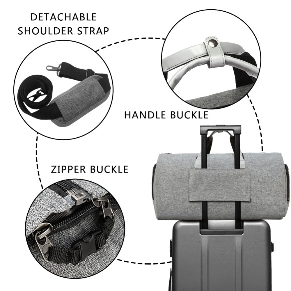 Travel Garment Bag with Shoulder Strap Duffel Bag Carry on Hanging Suitcase Clothing Business Bag Multiple Pockets GlamzLife