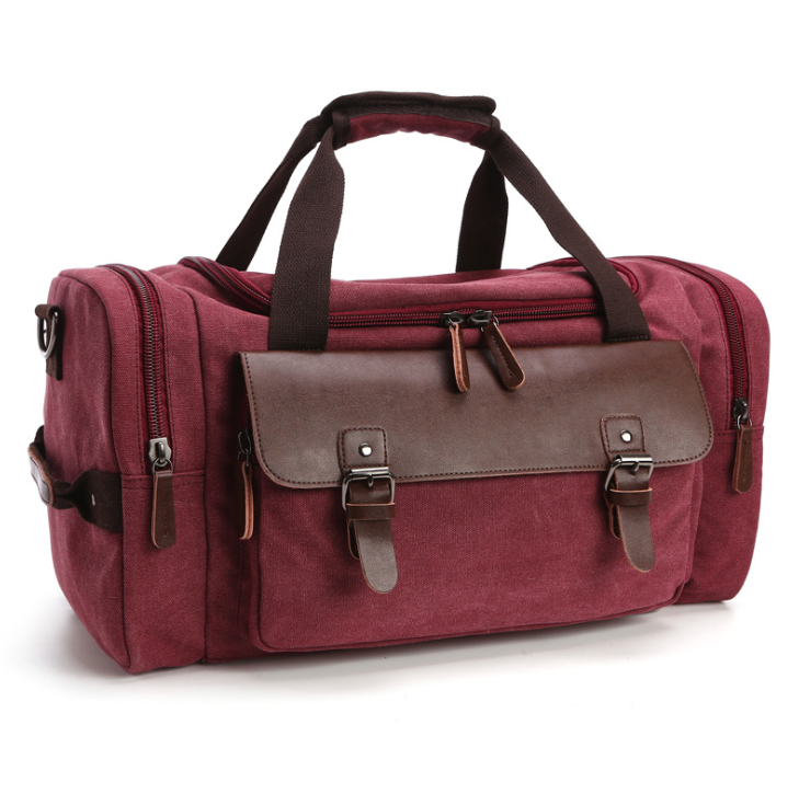 Travel bag student shoulder slung hand bag large capacity travel canvas bag luggage bag | GlamzLife