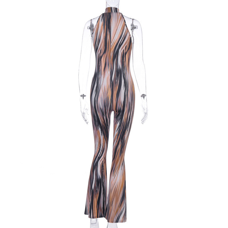 Trendy Abstract Print Stylish Jumpsuit | GlamzLife