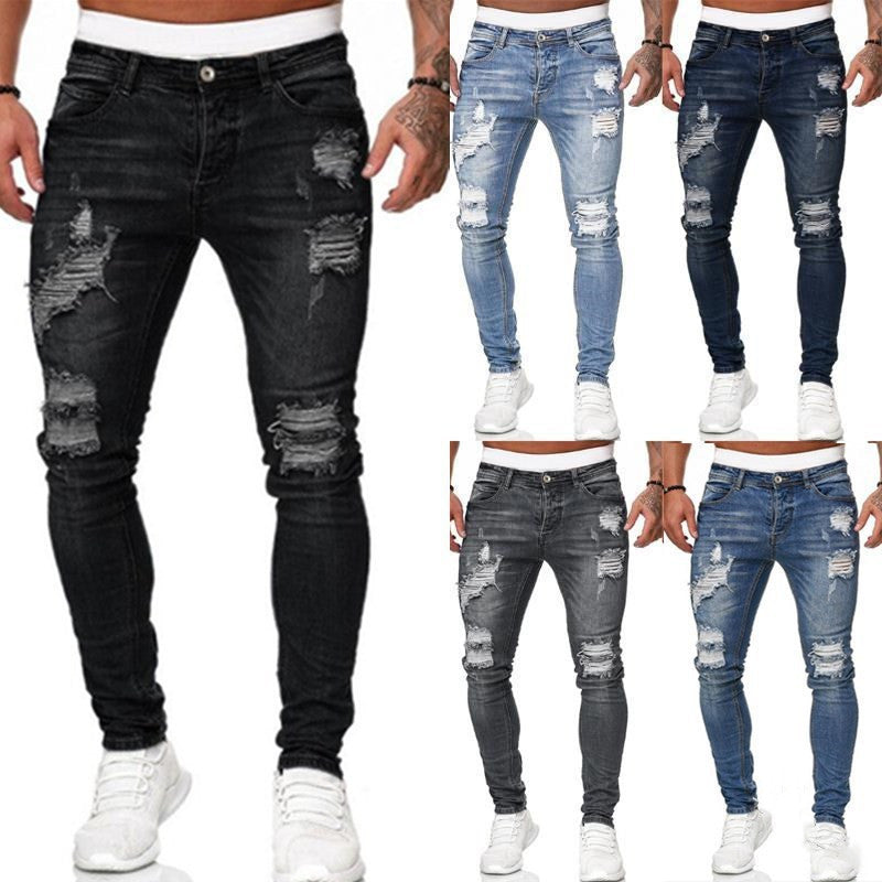 Trendy Ripped Men Jeans GlamzLife