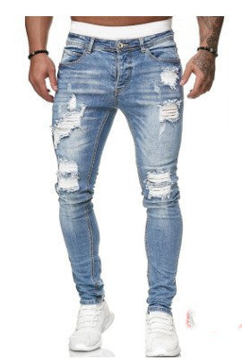 Trendy Ripped Solid Casual Trouser GlamzLife