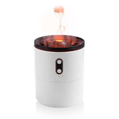 Volcanic Flame Aroma Essential Oil Diffuser USB Portable Jellyfish Air Humidifier Night Light Lamp Fragrance Humidifier | GlamzLife