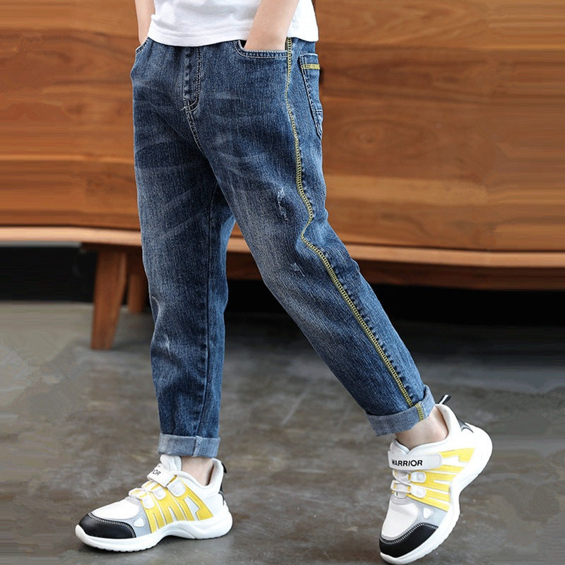 Washed Casual Denim Jeans For Boy's GlamzLife
