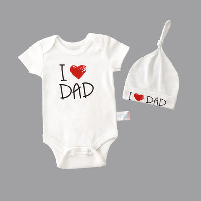 White Letter Print Comfortable Baby Romper | GlamzLife