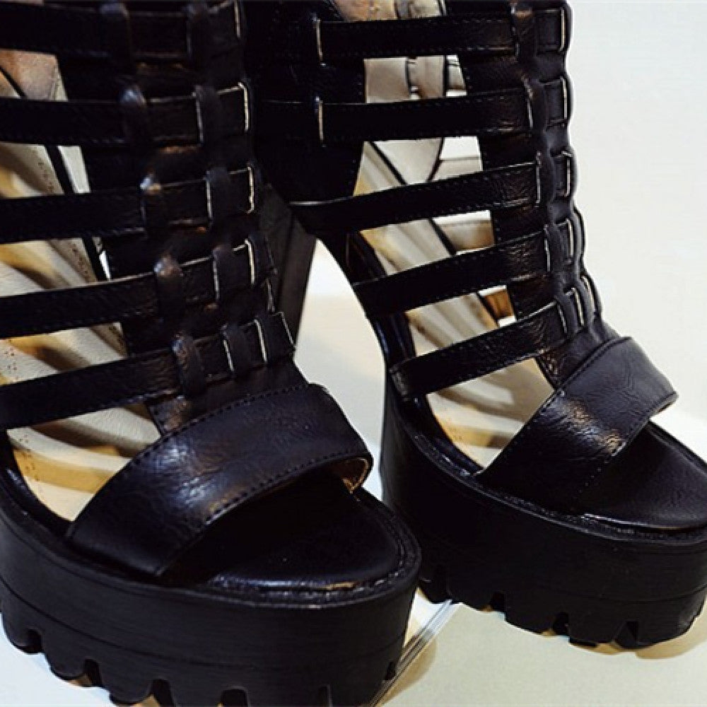 Women's Fashion Thick High Heel Sandals GlamzLife