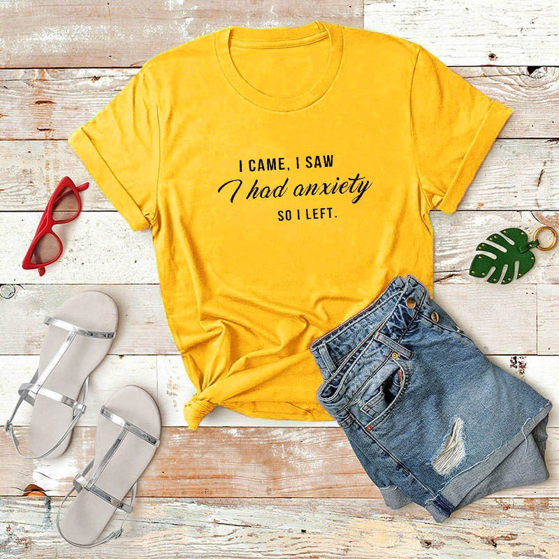 Women's Graphic Letter Printed T-shirts GlamzLife