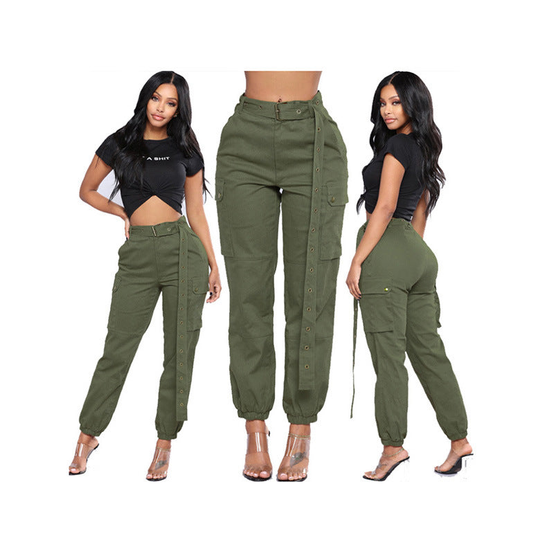 Women's High Waist Trendy Overall Harem Pant | | GlamzLife