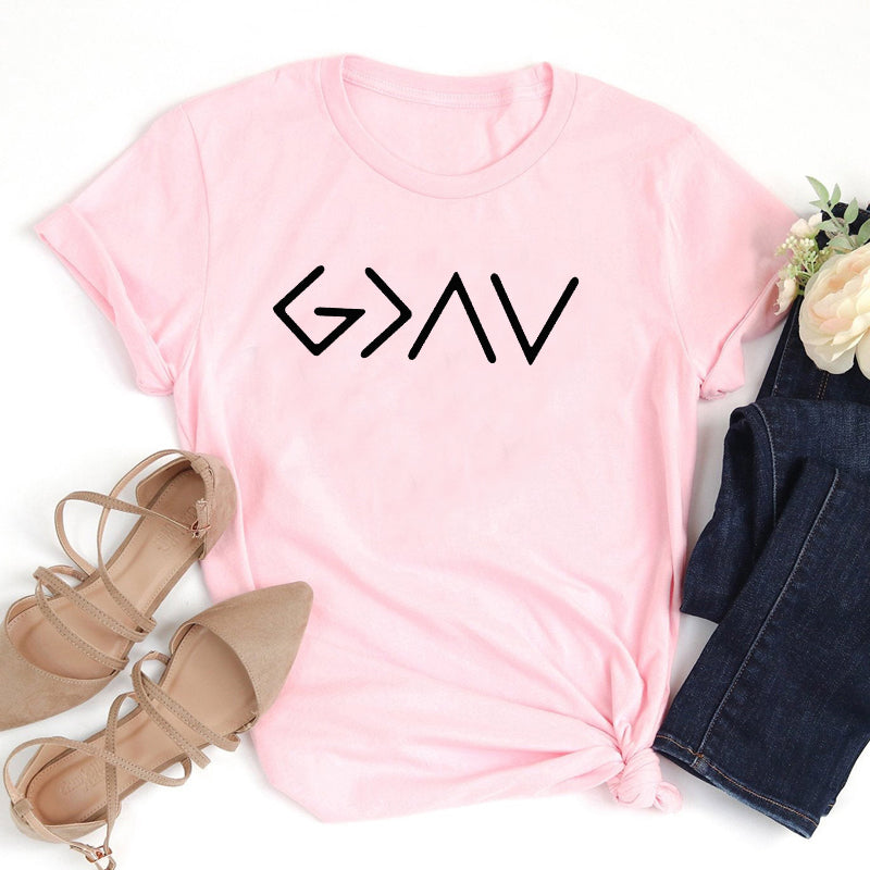 Women's Solid Color Cotton Short Sleeve T-Shirt GlamzLife