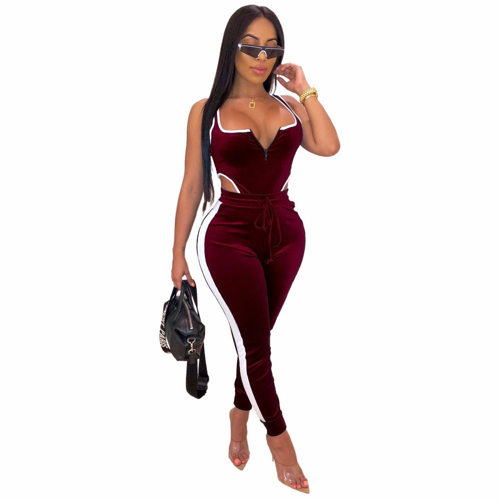 Women's Solid Color Slim Fit Stylish Jumpsuit GlamzLife