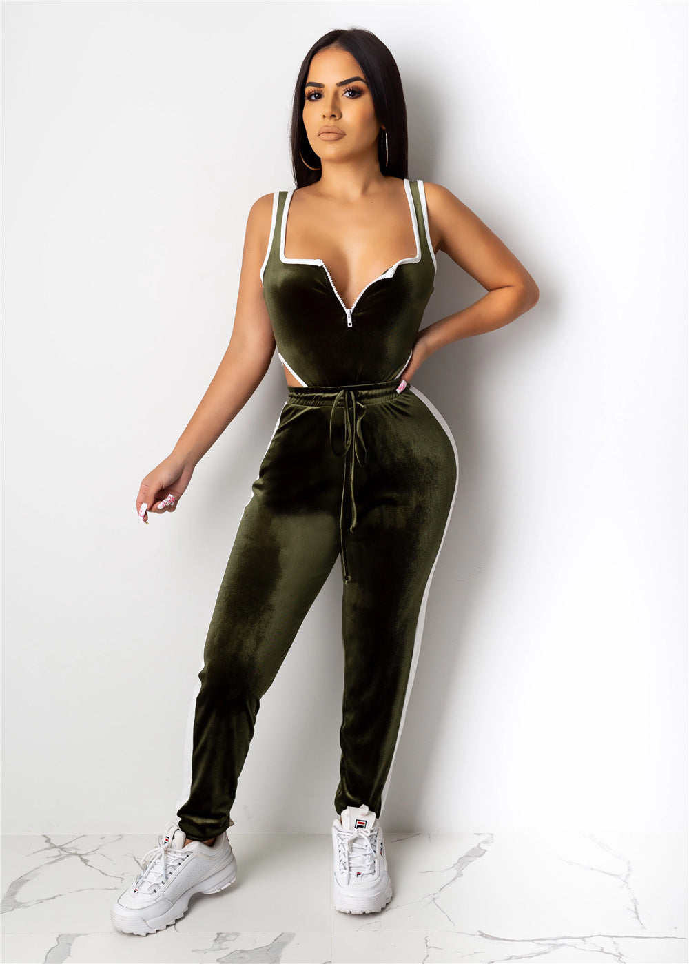 Women's Solid Color Slim Fit Stylish Jumpsuit | GlamzLife