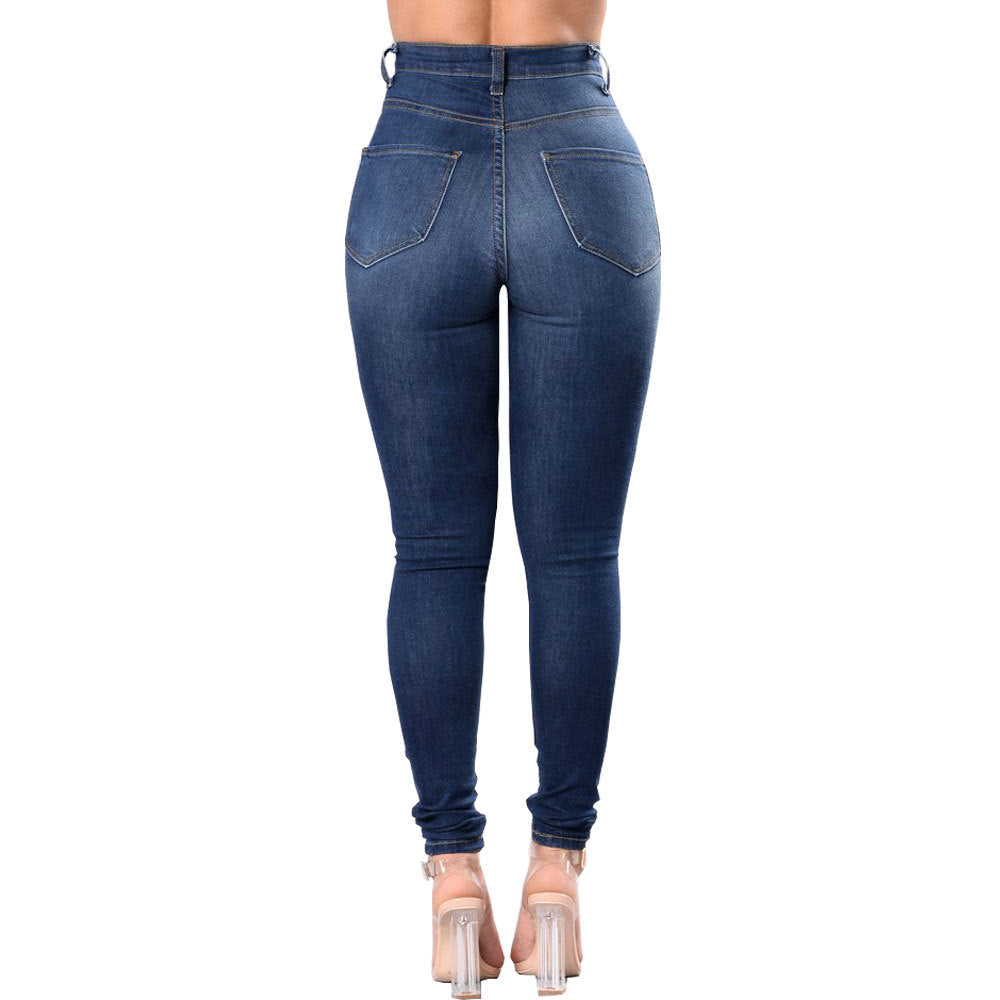 Women's Stylish Washed Ripped Jeans | | GlamzLife