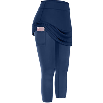 Women's Trendy Tennis Skirted Legging | Navy Blue | GlamzLife