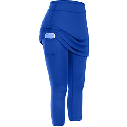 Women's Trendy Tennis Skirted Legging | Blue | GlamzLife