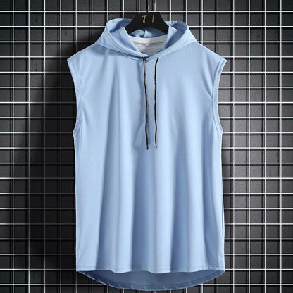 Youth Sports Fitness Hooded Waistcoat | GlamzLife